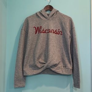 Women's Under Armour University of Wisconsin Front Twist Sweatshirt